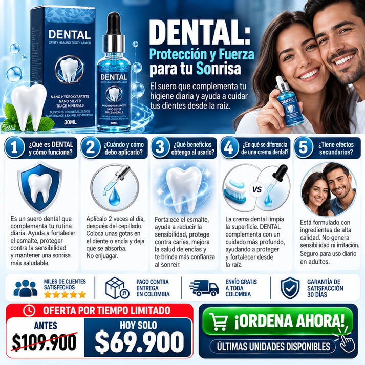 Serum Reparador Dental Avanzado 30 Ml - Adiós A La Sensibilidad