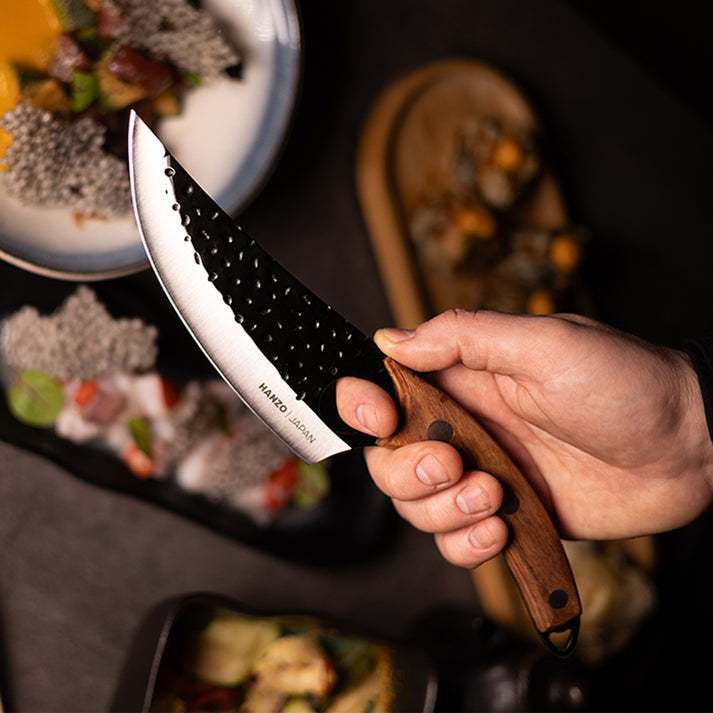☣️ HanzoEdge™☣️ - Cuchillo Artesanal Japonés de Precisión en Acero INOXIDABLE