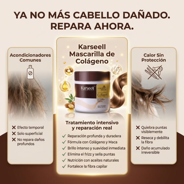 Máscara de Colágeno Karseell Original 500ml 🌿💧