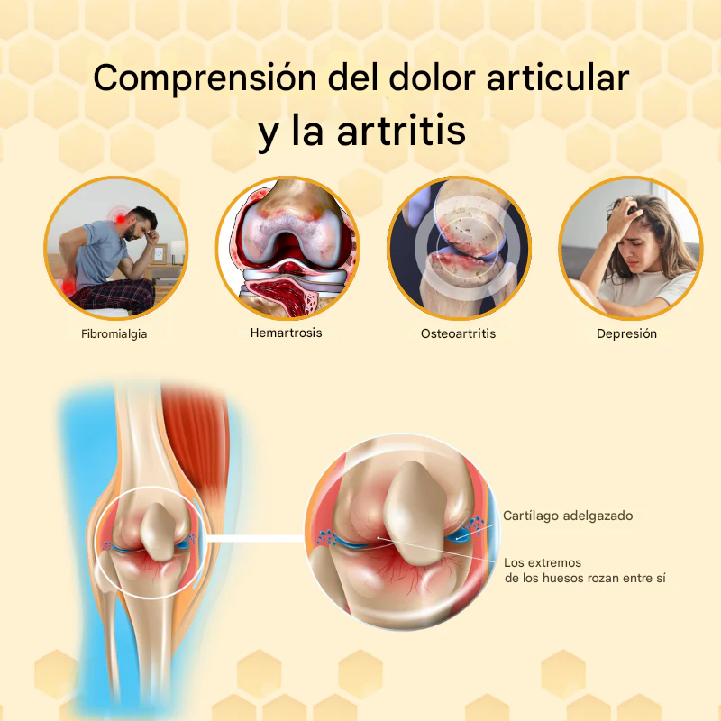 Parches para el tratamiento de articulaciones con veneno de abeja