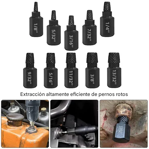 Herramienta para quitar tornillos de cabeza rota con hexágono interior