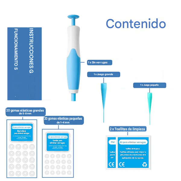 Libre de verrugas - El Acrocordones agente de mudanzas (40 pcs reutilizables)