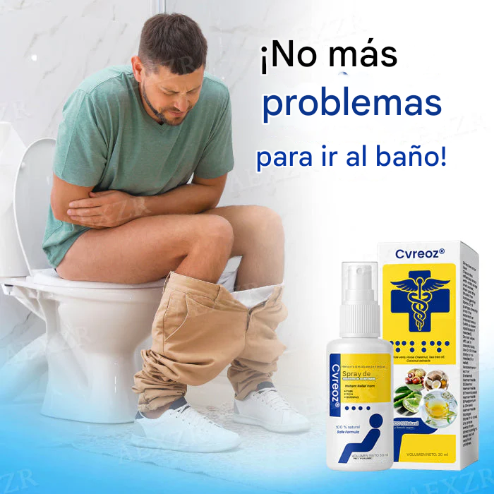 50 % de descuento en aerosol Cvreoz® Herbal para hemorroides de acción rápida