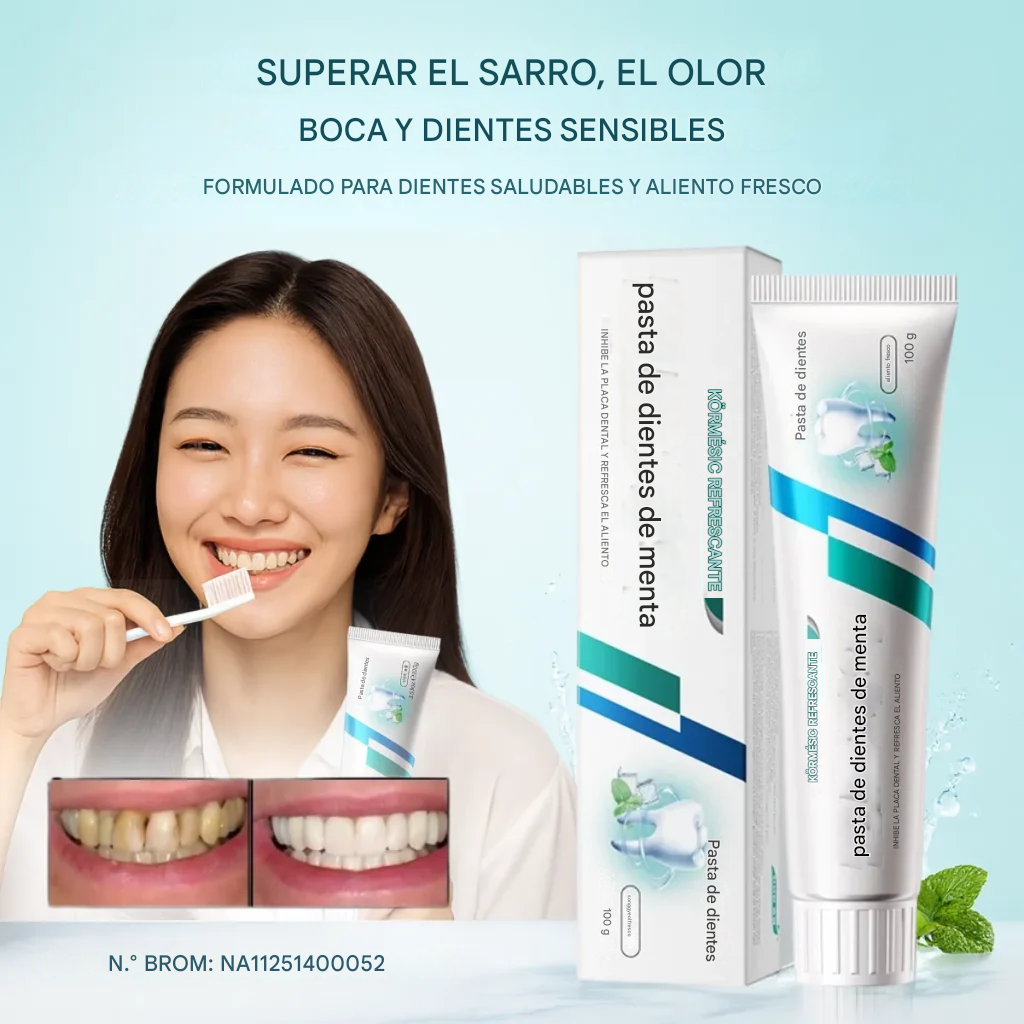 Pasta Dental A Base De Hierbas Slimora Blue Fortalecedora