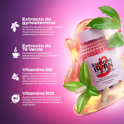 Lemme Burn🔥👩‍⚕️ reactiva tu AMPK (60 capsulas)