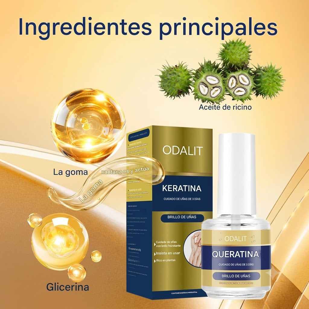 (Paga 1 Lleva 3🔥🎁) Recuperación de uñas 2026🫷🏼🫸🏼 | Cuidado avanzado con queratina y aloe🌿
