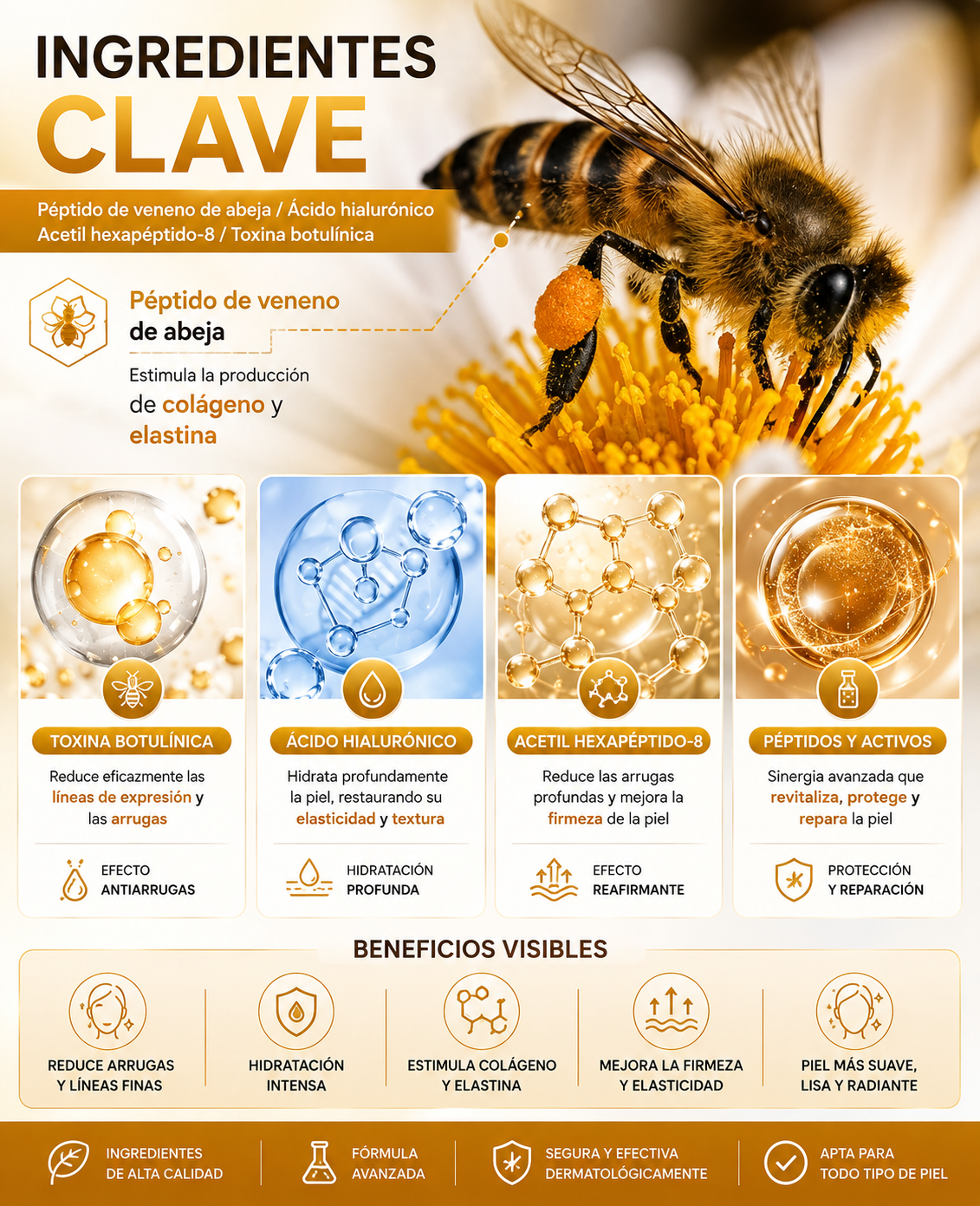 Furzero™ con Botox🧴 y veneno de abeja🍯 crema eliminadora de arrugas