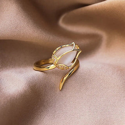 🌟💍JOYERIA EXCLUSIVA! ANILLO AJUSTABLE TULIPAN