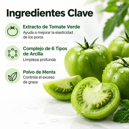 🔥PROMO 2X1 🔥Nueva GREEN TOMATO™ - Limpieza Profunda De Poros Y Puntos Negros ✨
