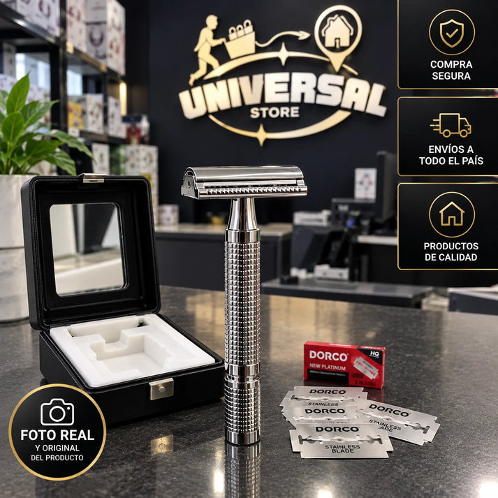 Maquina De Afeitar Premium Clásica + Repuestos DORCO GRATIS