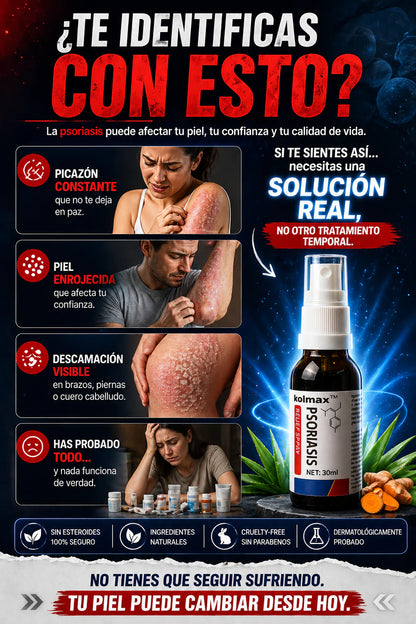 Spray de Alivio para la Psoriasis Kolmax™