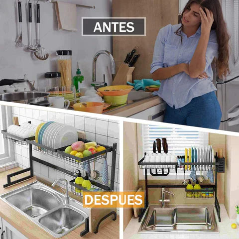 Escurridor De Platos De Acero Inoxidable