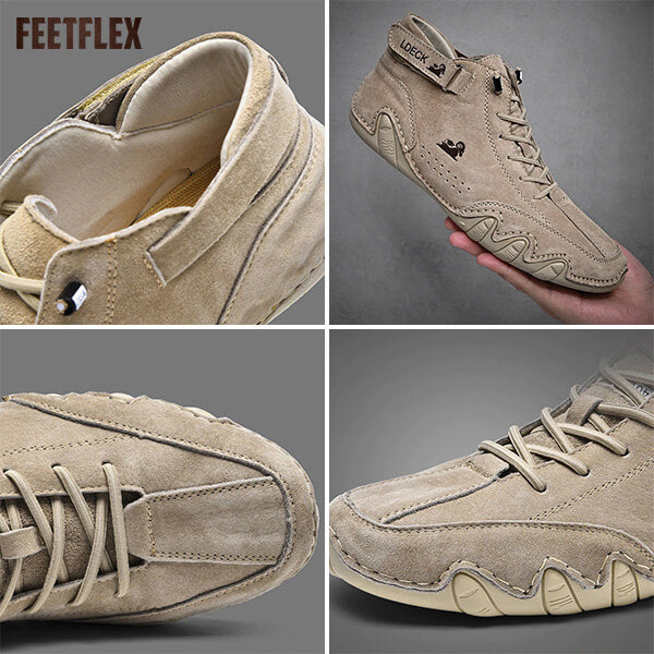 Bota campera italiana con velcro hechas a mano