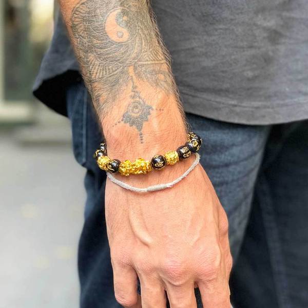 pulsera de obsidiana para la prosperidad🤩