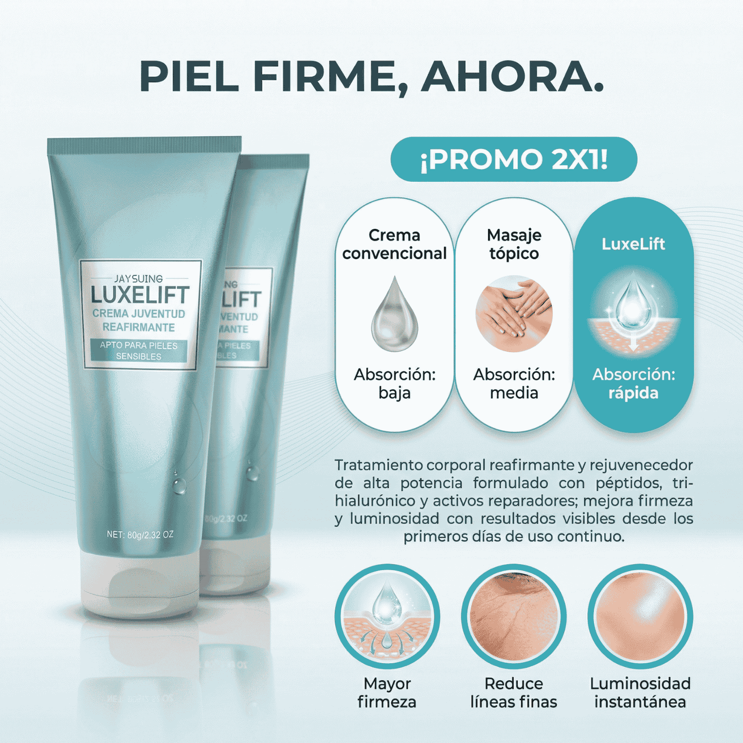 🔥PROMO 3X1 🔥LuxeLift - Reafirmante y rejuvenecedor de piel biancat