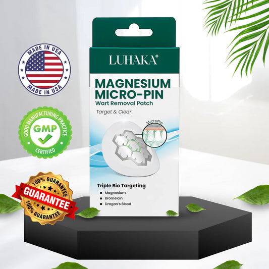 Parche de magnesio reutilizable Luhaka® para eliminar verrugas