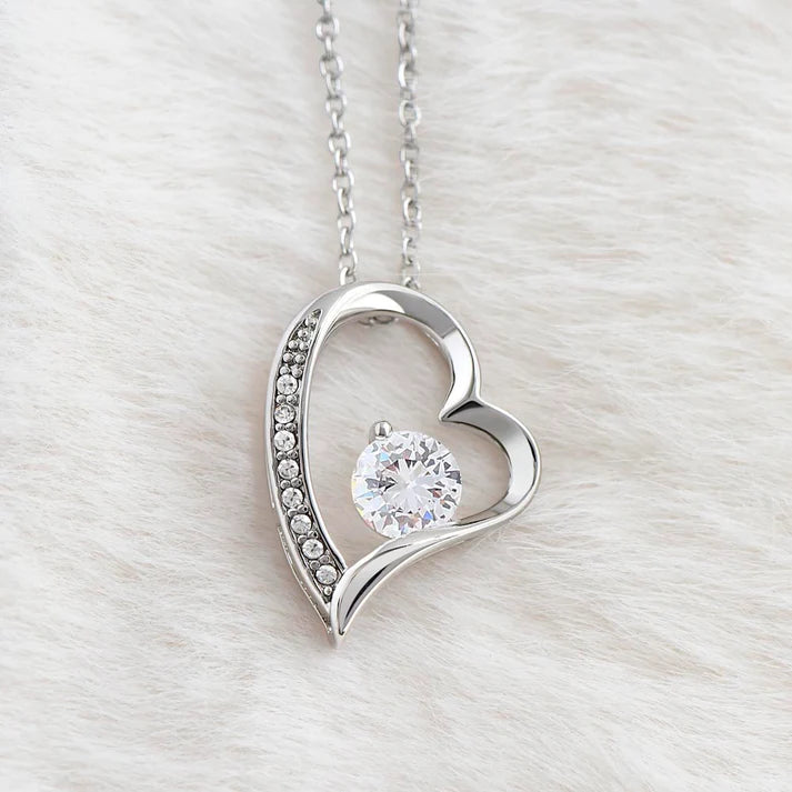 Collar "Te amo por siempre" Con Caja Premium