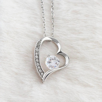 Collar "Te amo por siempre" Con Caja Premium