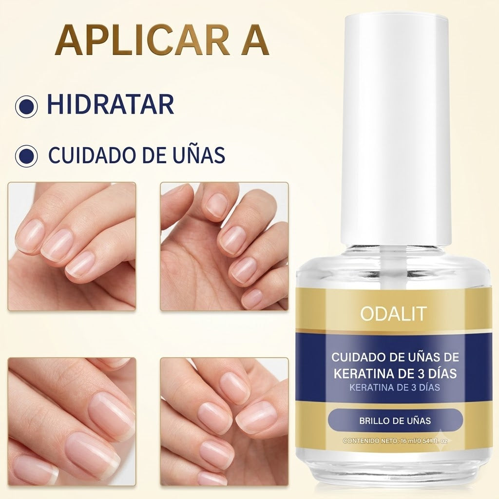 (Paga 1 Lleva 3🔥🎁) Recuperación de uñas 2026🫷🏼🫸🏼 | Cuidado avanzado con queratina y aloe🌿
