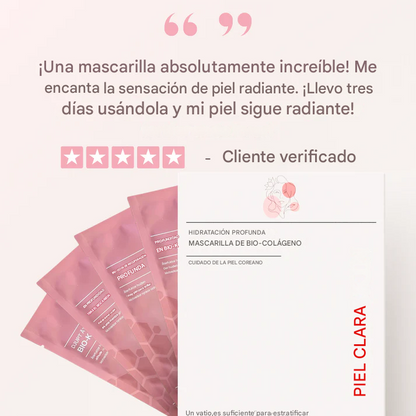 Mascarilla de biocolágeno💊 profundamente hidratante💦 (SET X 4 UNDS🎁❤️‍🔥)