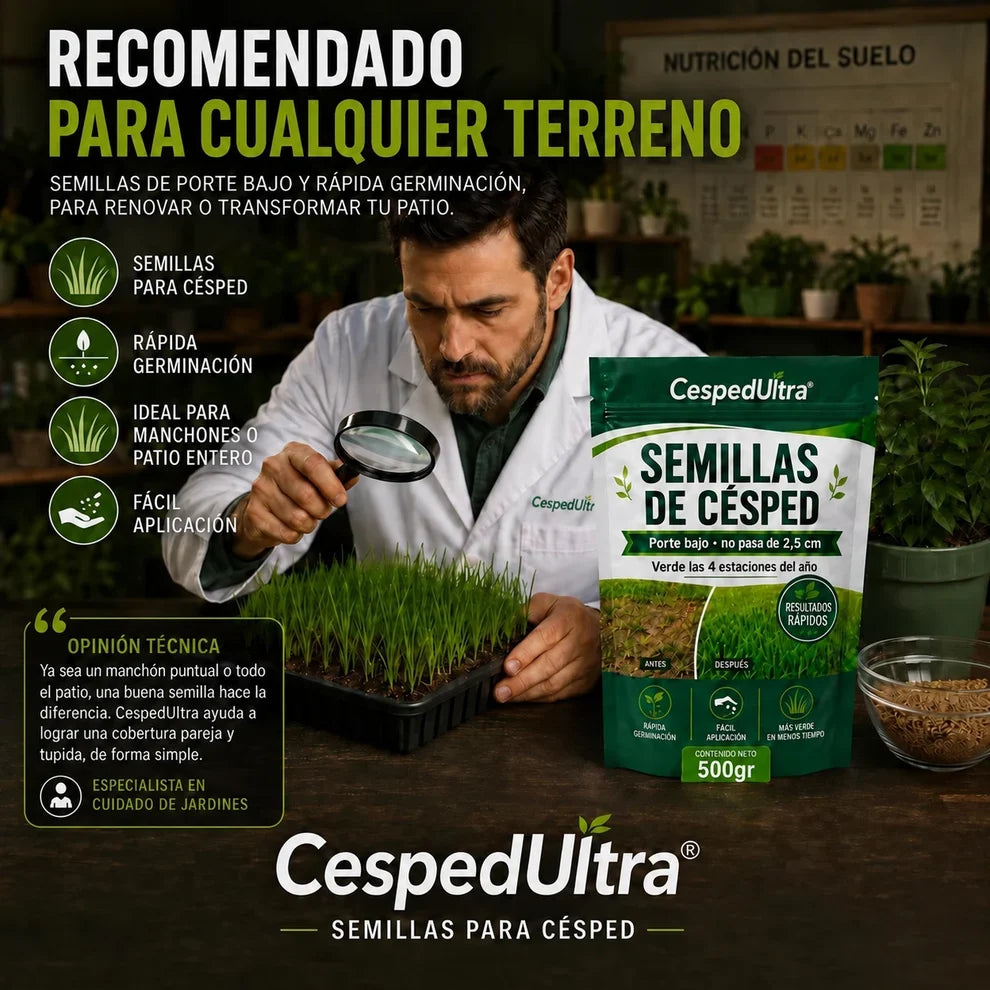 🌱PAGA 1 LLEVA 2 🌱Césped Ultra De Tierra Pelada A Alfombra Verde