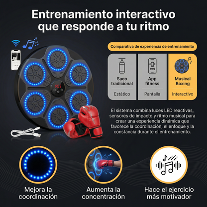BeatBox Fitness💪🏼🔥 Incluye Guantes De Boxeo🥊