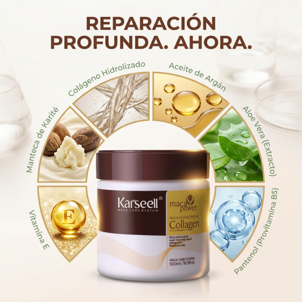Máscara de Colágeno Karseell Original 500ml 🌿💧