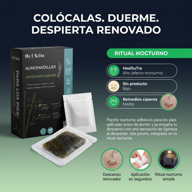 Almohadas Detox Para Pies Tratamiento Mensual (30 unds)