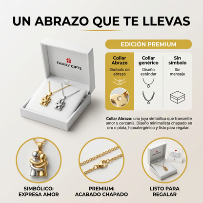 Collar con colgante + Tarjeta de mensaje y caja de regalo GRATIS💍✨