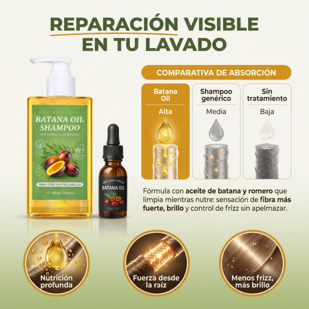 Shampoo de Batana™ Oil - Crecimiento y Reparación Capilar