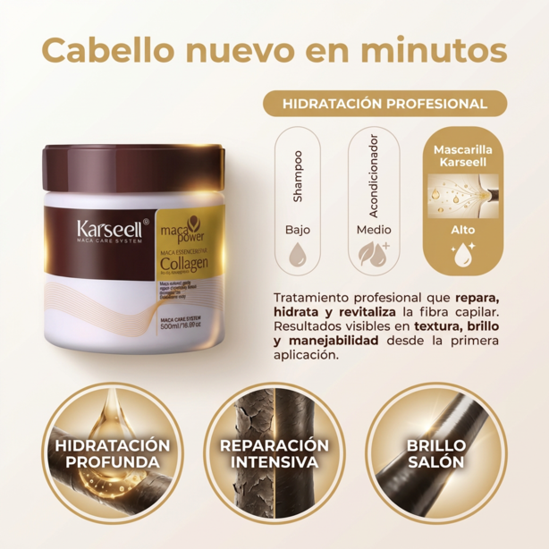 Máscara de Colágeno Karseell Original 500ml 🌿💧