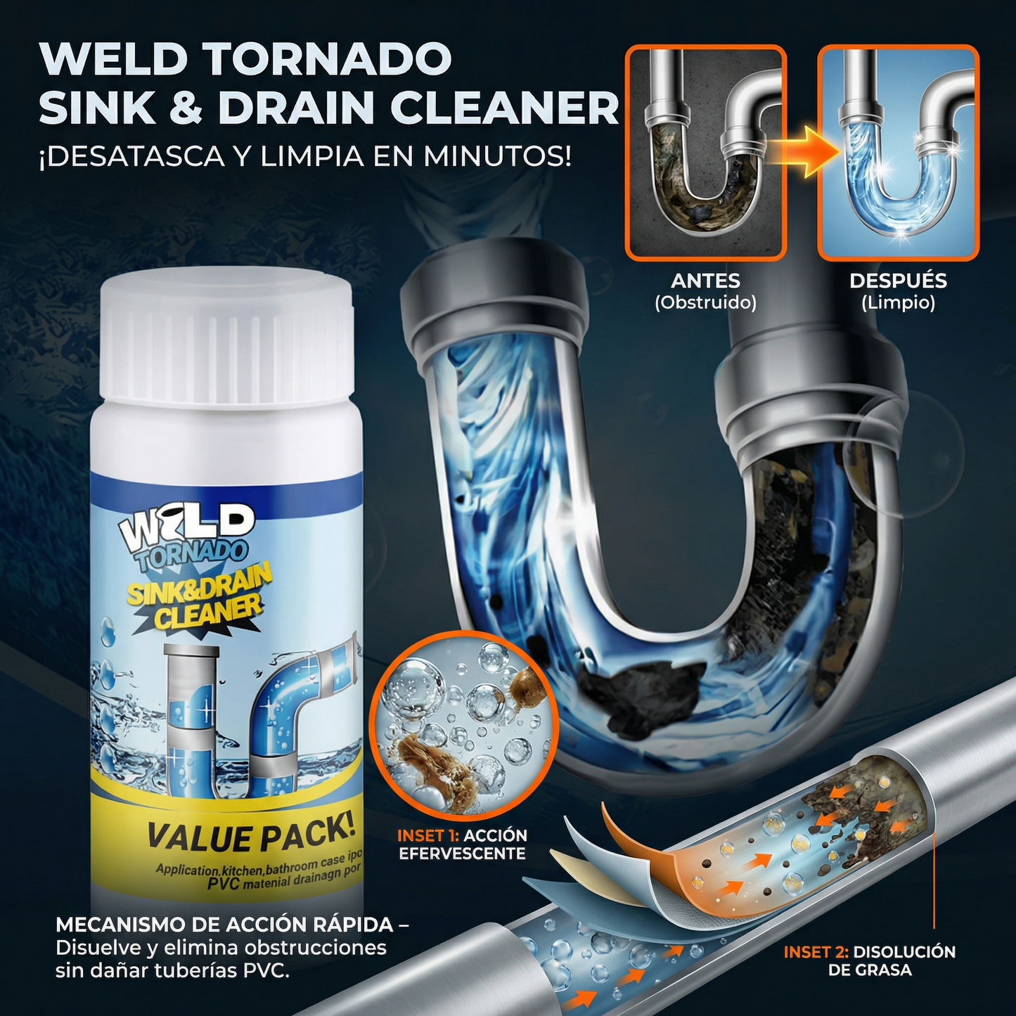 Paga 1 Lleva 2🔥🎁 Wild Tornado🌪️ Destapa cañerias 💦