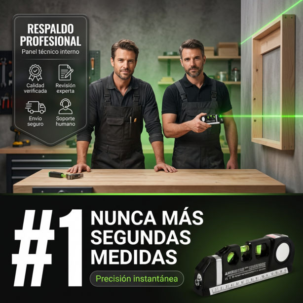 Laser Flex Pro® nivel flexometro laser 4 en 1 2X1