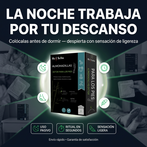 Almohadas Detox Para Pies Tratamiento Mensual (30 unds)