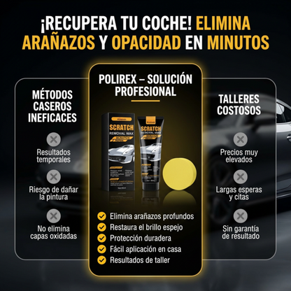 Polirex - Solución profesional para eliminar arañazos en coches y motocicletas