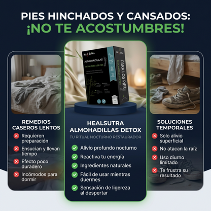 Almohadas Detox Para Pies Tratamiento Mensual (30 unds)