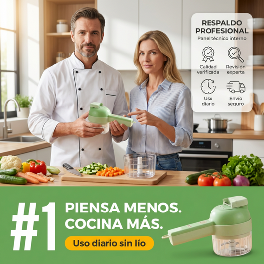 Picador De Verduras 4 En 1 - Tu Nuevo Aliado En La Cocina
