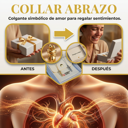 Collar con colgante + Tarjeta de mensaje y caja de regalo GRATIS💍✨