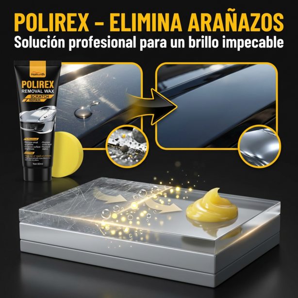 Polirex - Solución profesional para eliminar arañazos en coches y motocicletas