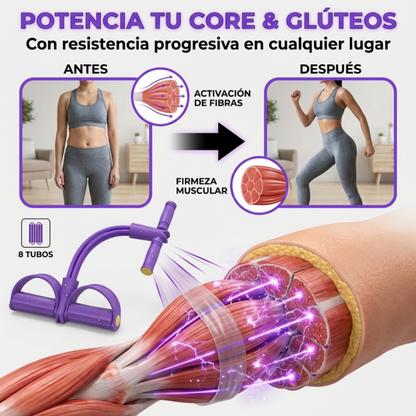 Último dispositivo de resistencia de pedal de 8 tubos de 2026: dispositivo de resistencia de pedal desmontable y ajustable