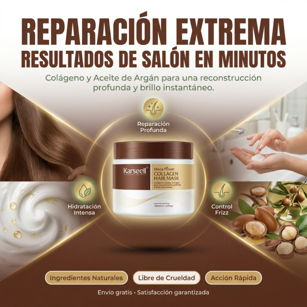Máscara de Colágeno Karseell Original 500ml 🌿💧
