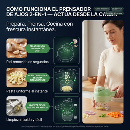 Picador De Verduras 4 En 1 - Tu Nuevo Aliado En La Cocina