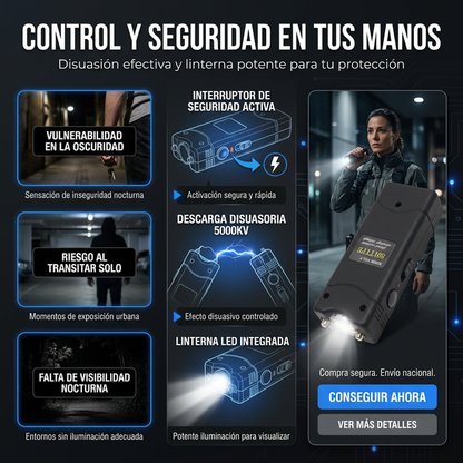 Taser Electroshock Con Linterna