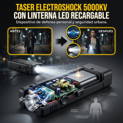 Taser Electroshock Con Linterna