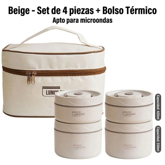 Lunch Box Importada Termicas, Microselladas para evitar derrames y incluye cubiertos (cuchara, tenedor y cuchillo)