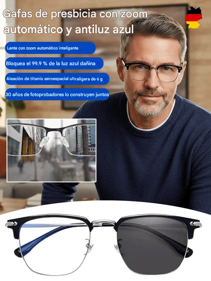 Gafas👓 para presbicia👁‍🗨 con zoom automático y antiluz azul