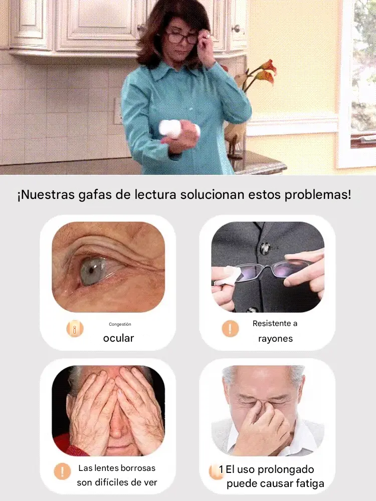 Gafas👓 para presbicia👁‍🗨 con zoom automático y antiluz azul