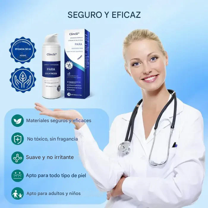 Clinclii® Gel de silicona médica para cicatrices✨  Atenúa cicatrices quirúrgicas, estrías, queloides y cicatrices de cesárea