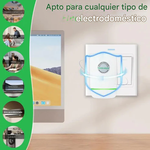 🔥 Caja de ahorro eléctrico con enchufe tradicccional