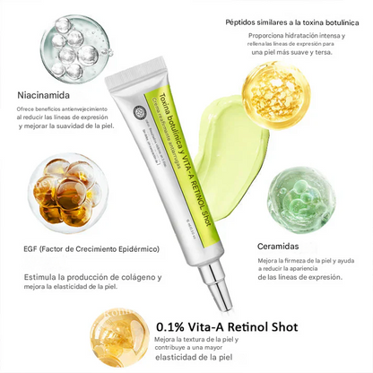 Crema reafirmante y lifting antiarrugas con Botulinum & Vita-A Retinol Shot✨